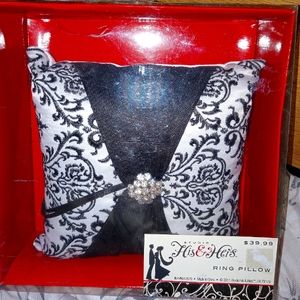 Studio His & Her Ring Pillow NIB